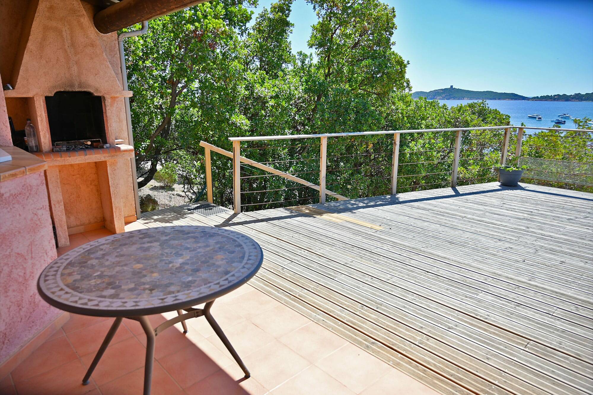 Terrasse avec vue villa Albitrina